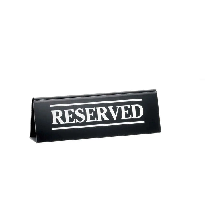 Tablecraft 2060A Reserved Table Tent Display Tablecraft