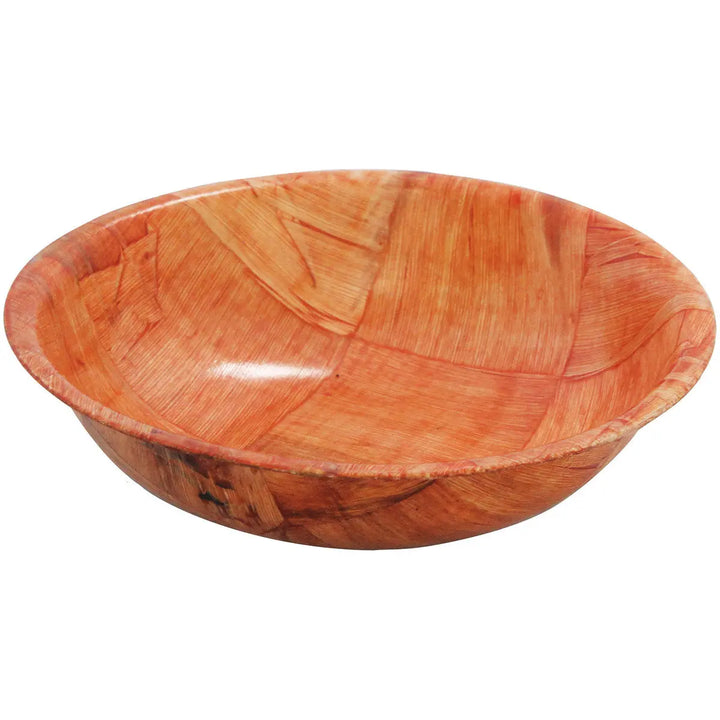 Tablecraft 210 10" Round Woven Wood Bowl Tablecraft