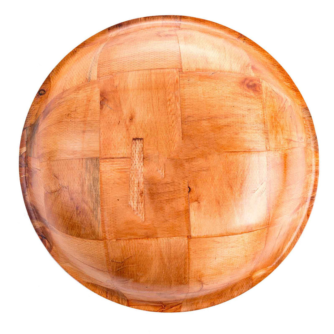 Tablecraft 210 10" Round Woven Wood Bowl