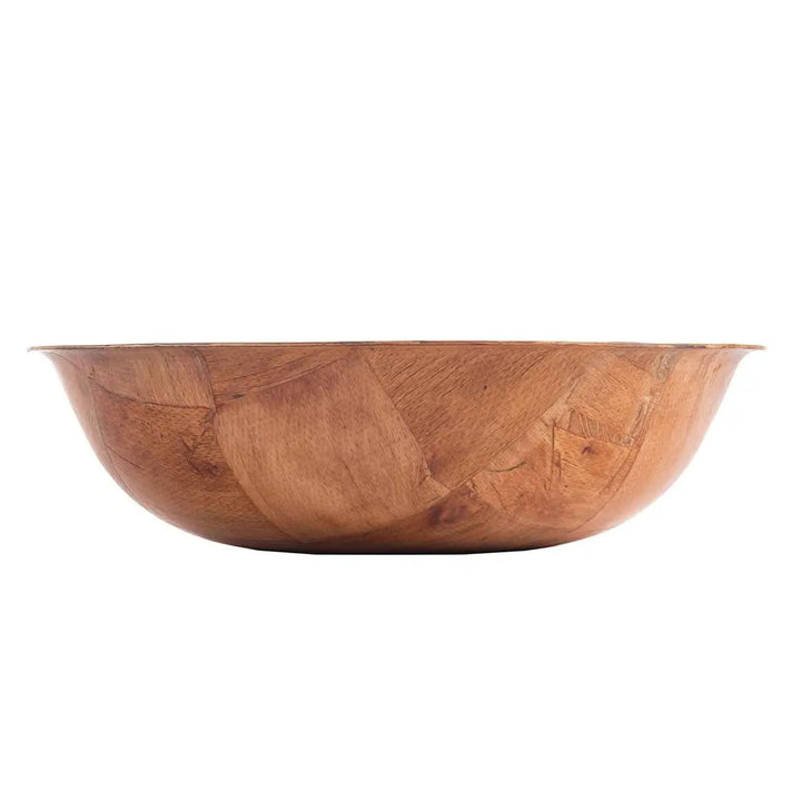 Tablecraft 210 10" Round Woven Wood Bowl