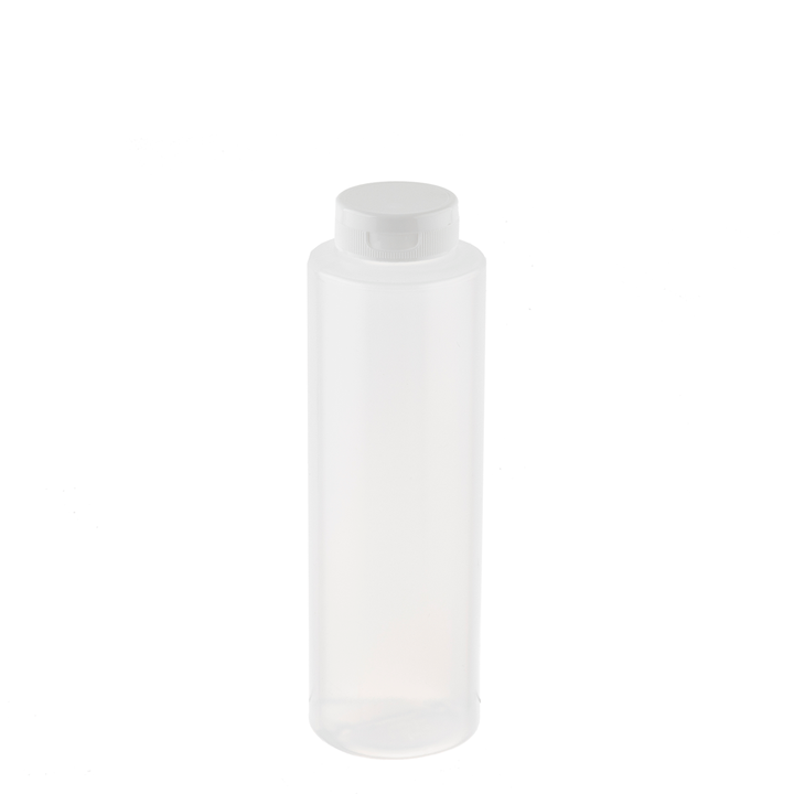 Tablecraft 2112C-1 12 Oz Hinged Clear Squeeze Bottle