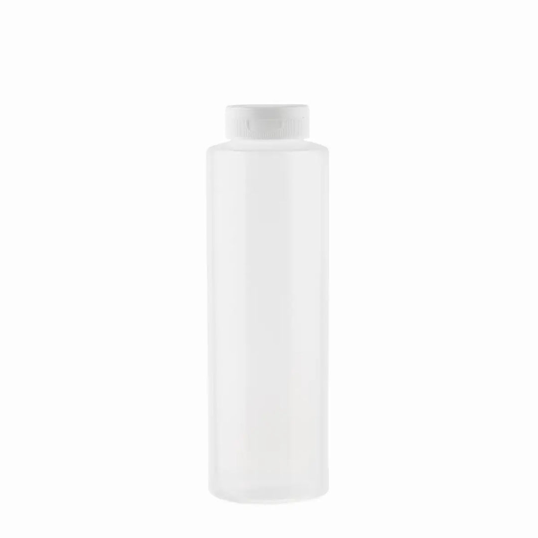Tablecraft 2112C-1 12 Oz Hinged Clear Squeeze Bottle