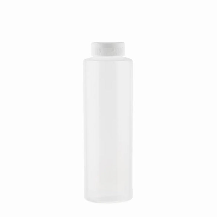 Tablecraft 2112C-1 12 Oz Hinged Clear Squeeze Bottle Tablecraft