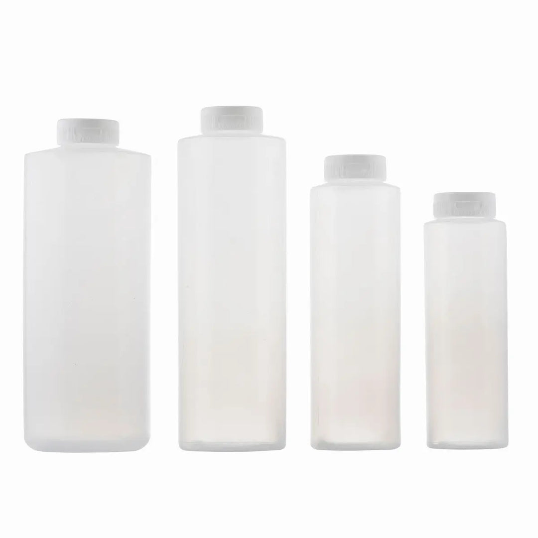 Tablecraft 2112C-1 12 Oz Hinged Clear Squeeze Bottle