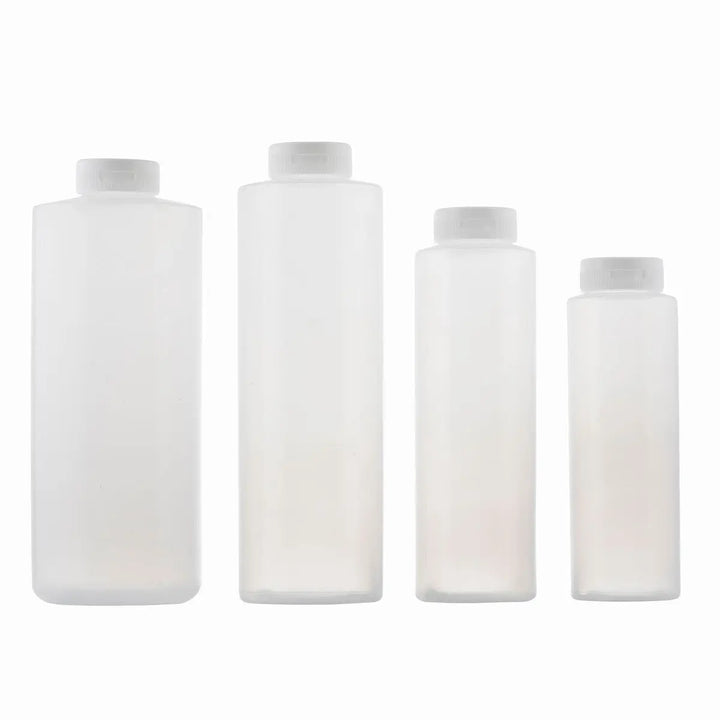 Tablecraft 2112C-1 12 Oz Hinged Clear Squeeze Bottle