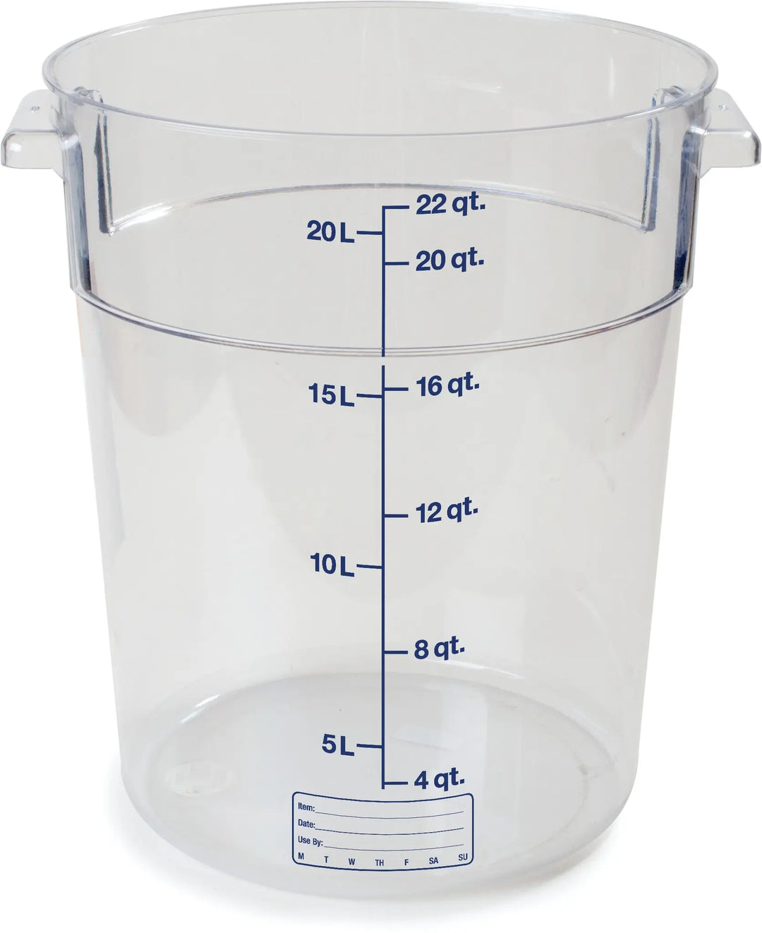 Carlisle 22 Qt Round Clear Container Storplus (10769-07) Carlisle