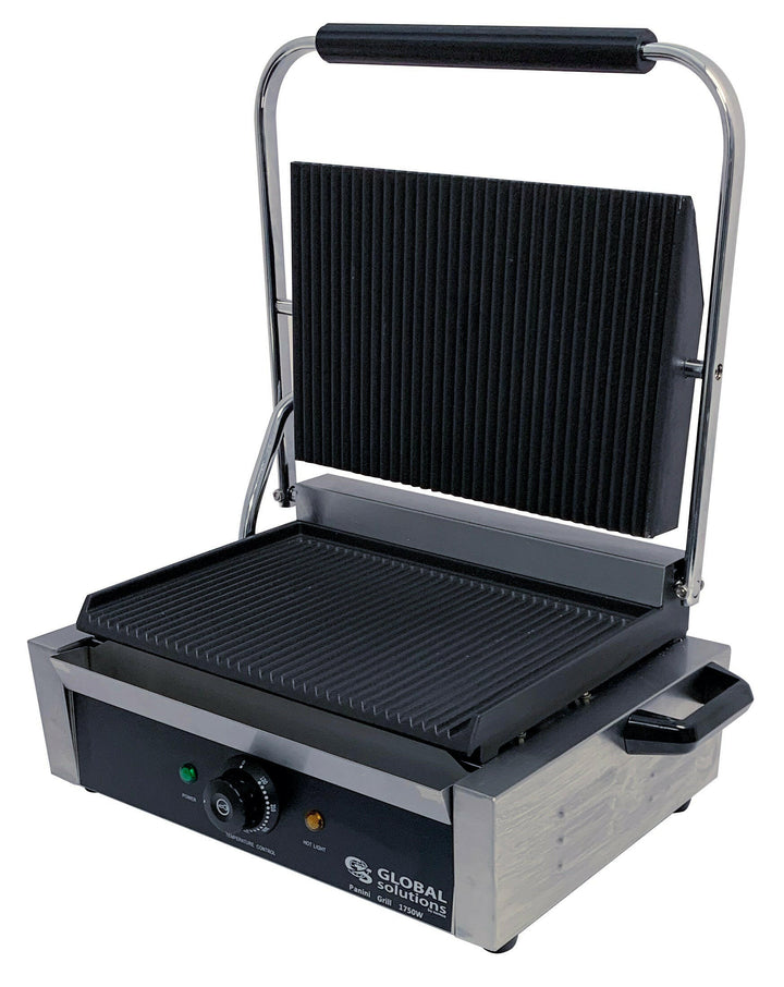 Global Solutions GS1621 Grooved Panini Sandwich Grill Global Solutions