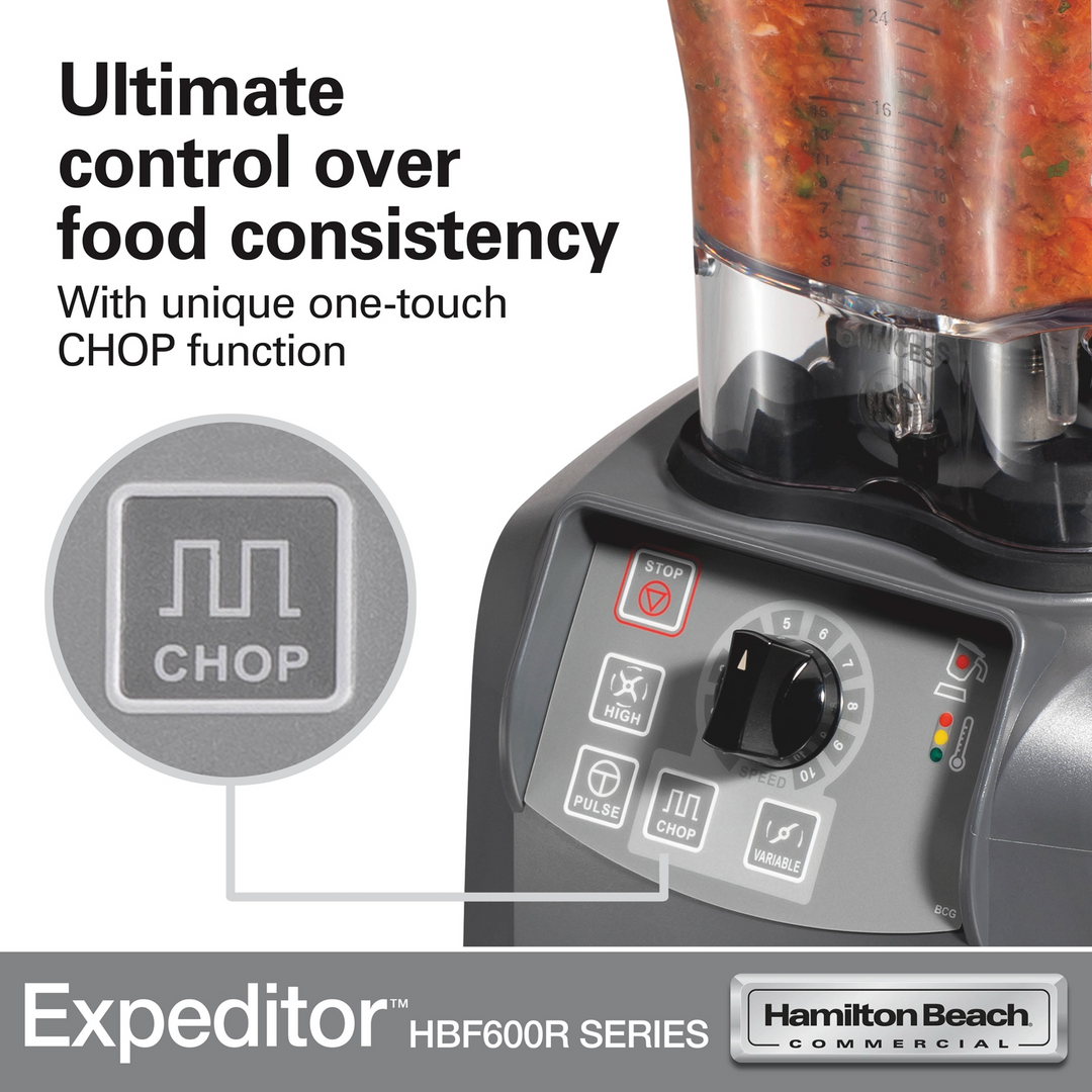 Hamilton Beach HBF600R Expeditor 3 HP Blender with 64 oz Jar