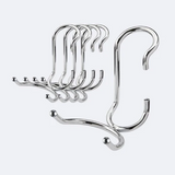 Polehooks SPH650 Chrome C-Hook Shelf Pole Hooks 5/Pack