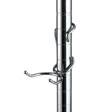 Polehooks SPH650 Chrome C-Hook Shelf Pole Hooks 5/Pack