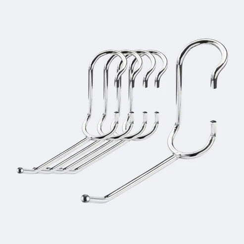 Polehooks SPH630 4" All Purpose Shelf Pole Hooks 5/Pack