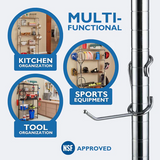 Polehooks SPH630 4" All Purpose Shelf Pole Hooks 5/Pack