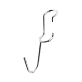 Polehooks SPH670 Chrome  J-Hook Shelf Pole Hooks 5/Pack