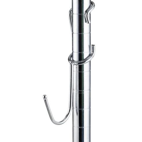 Polehooks SPH670 Chrome  J-Hook Shelf Pole Hooks 5/Pack