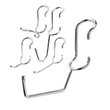 Polehooks SPH660 Chrome Variety Shelf Pole Hooks 5/Pack