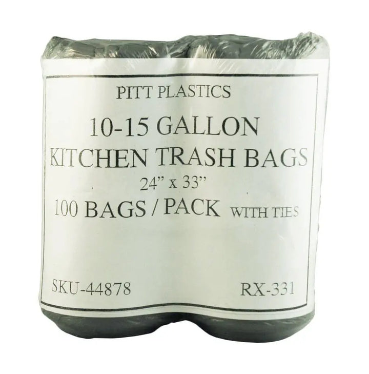 24X32 Med Wt Trash Bag 10-15 Gal (RX-331) 100/Pack Pitt Plastics