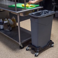 Carlisle Trimline 36921003 Black Dolly for 15 and 23 Gallon Slim Waste Containers