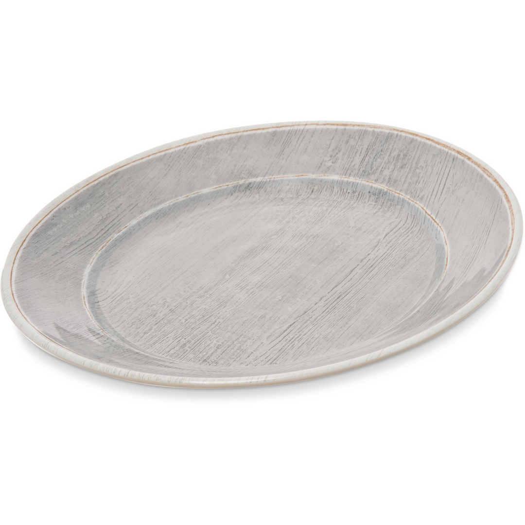 Carlisle Grove 6400418 Smoke Melamine Round Charger 12.5" Carlisle