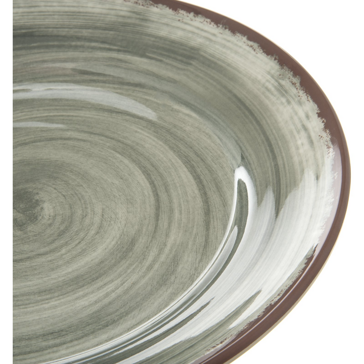 Carlisle Mingle 5400618 Smoke Melamine Round Charger 12.5"