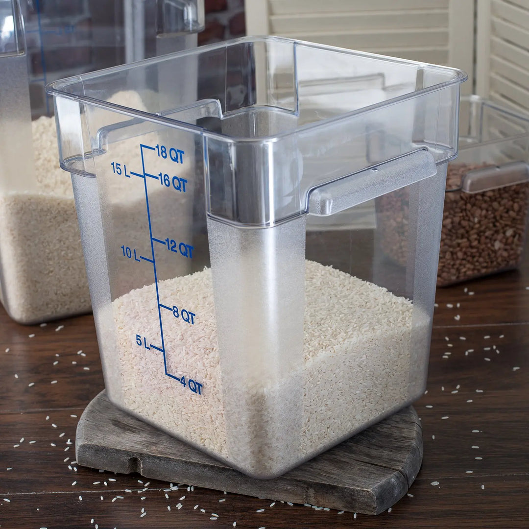 Carlisle 1072507 18 Qt Clear Food Storage Container Carlisle