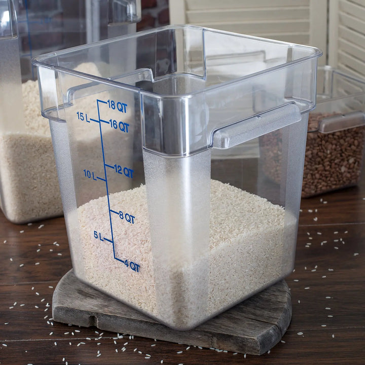 Carlisle 1072507 18 Qt Clear Food Storage Container Carlisle