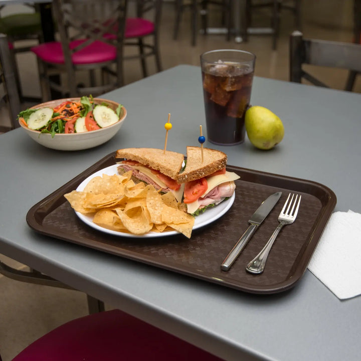 Carlisle CT121669 12" x 16" Fast Food Tray Brown Carlisle