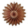 27" Brown Tissue Paper Fan