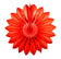 27" Flame Red Tissue Paper Fan