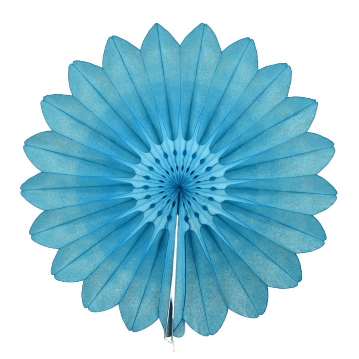 27" Neon Blue Tissue Paper FanShopAtDean