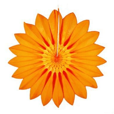 27" Orange Tissue Paper FanShopAtDean