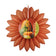 27" Pumpkin Patch Brown Tissue Fan w Fall Sign