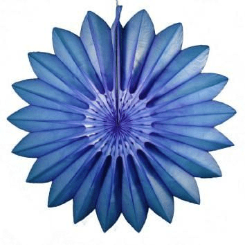 27" Royal Blue Tissue Paper FanShopAtDean