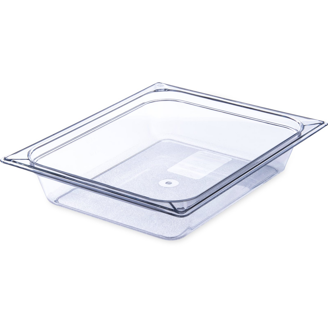 Carlisle StorPlus 10220B07 1/2 Size Clear 2.5" Deep Food Pan