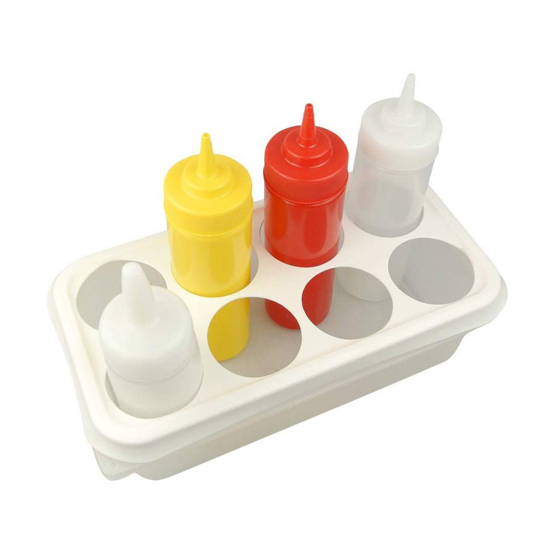 Araven 01473 Squeeze Bottle Organizer Holds 8 Bottles