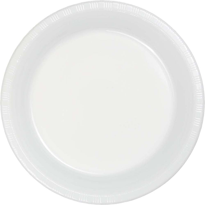 Creative Converting 10" Round White Plastic Plates Creative Converting