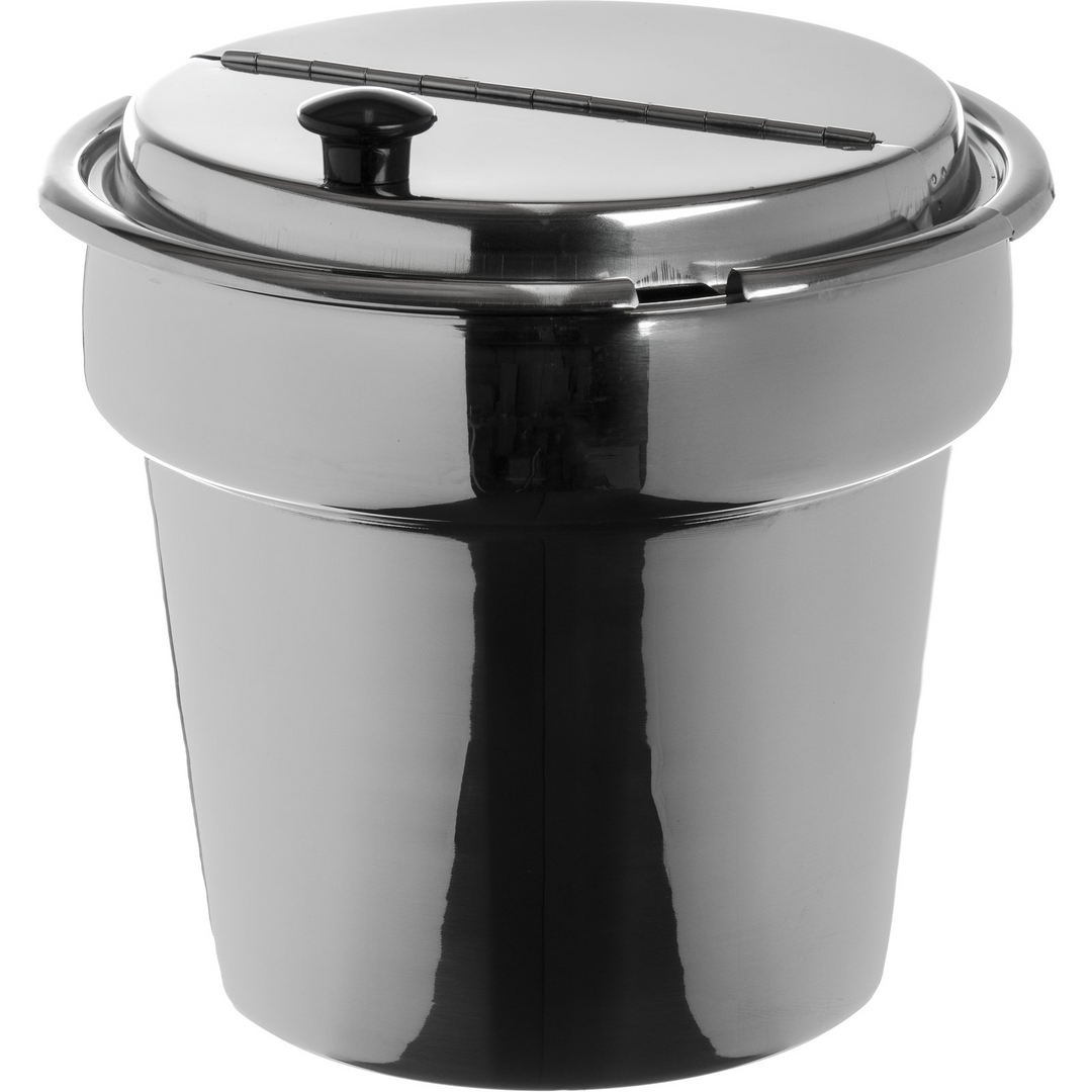 Carlisle 607707H 9.5" Stainless Steel Hinged Cover for 7 qt 7707 Bain Marie Carlisle