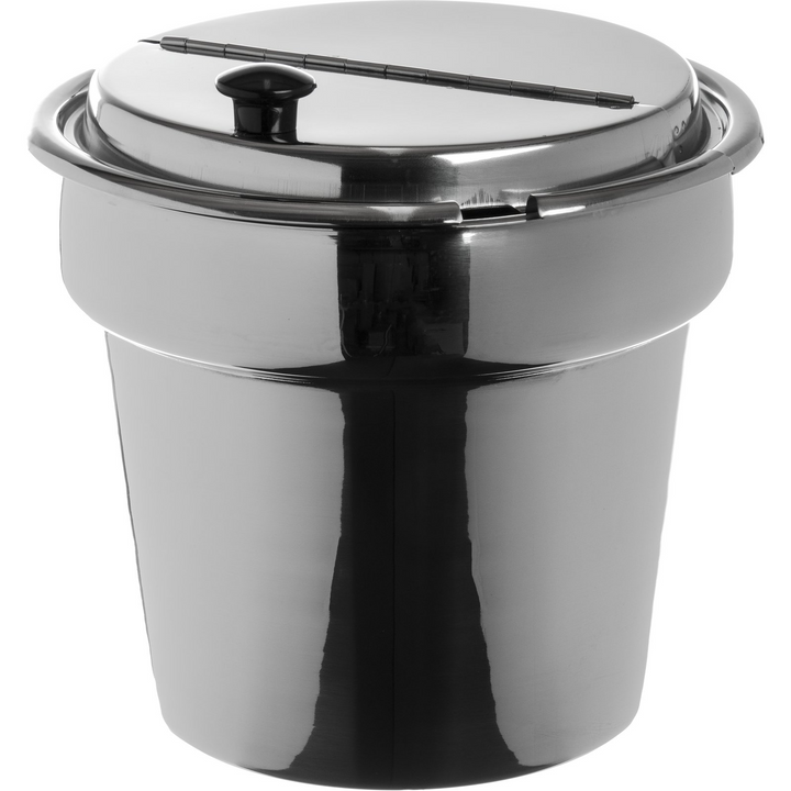 Carlisle 607707H 9.5" Stainless Steel Hinged Cover for 7 qt 7707 Bain Marie Carlisle