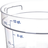 Carlisle 12 Qt Round Clear Container Storplus 10767-07