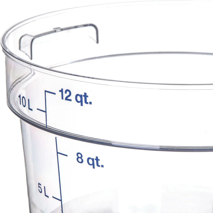 Carlisle 12 Qt Round Clear Container Storplus 10767-07 Carlisle