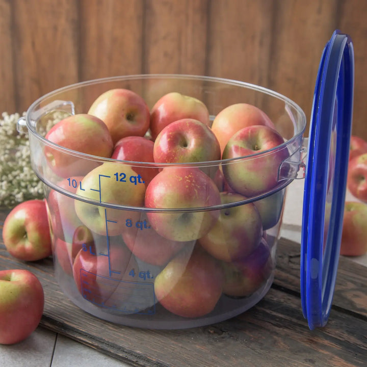 Carlisle 12 Qt Round Clear Container Storplus 10767-07 Carlisle