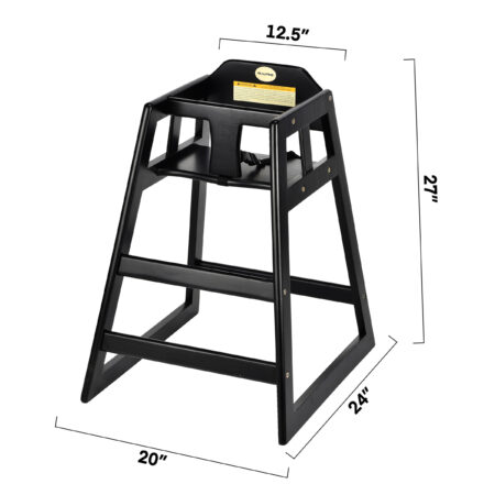 Alpine Espresso Un-Assembled High Chair