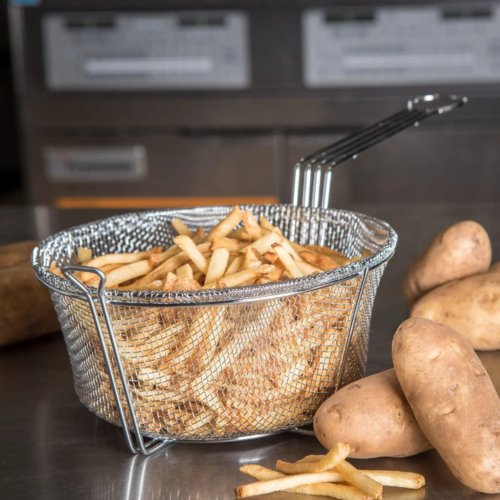 Carlisle 9.75" Fryer Basket Round 6 Mesh (601001) Carlisle
