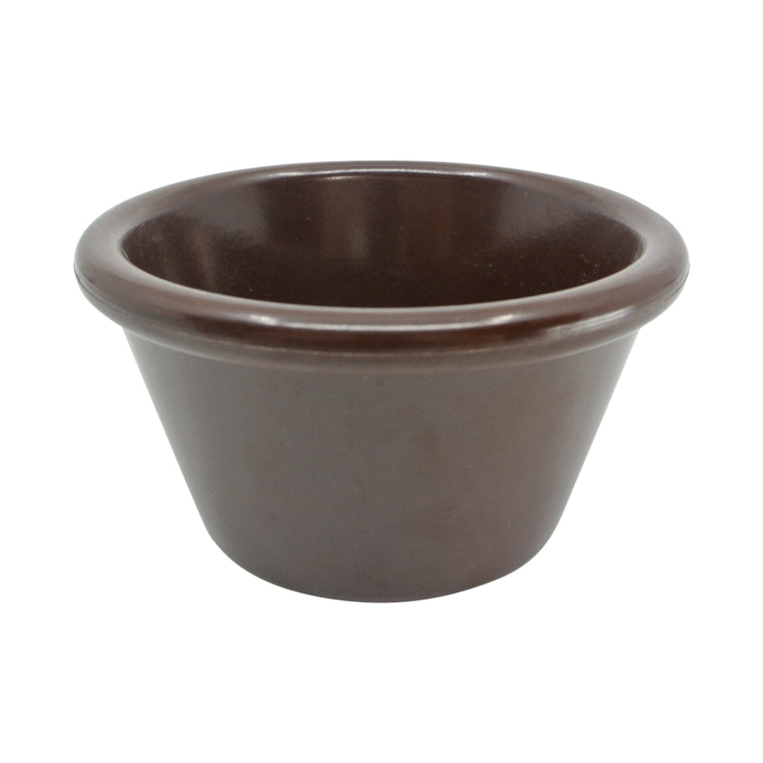 Gessner 0393 3 oz Ramekins Smooth Side Brown Gessner