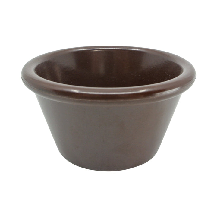 Gessner 0393 3 oz Ramekins Smooth Side Brown Gessner