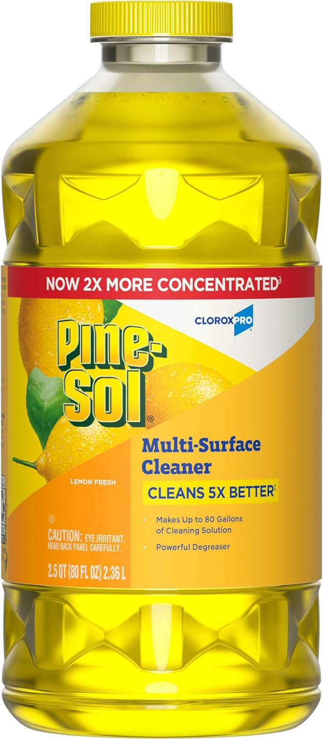 Pine-Sol 60607 Lemon Fresh Multi-Surface Cleaner 80 oz