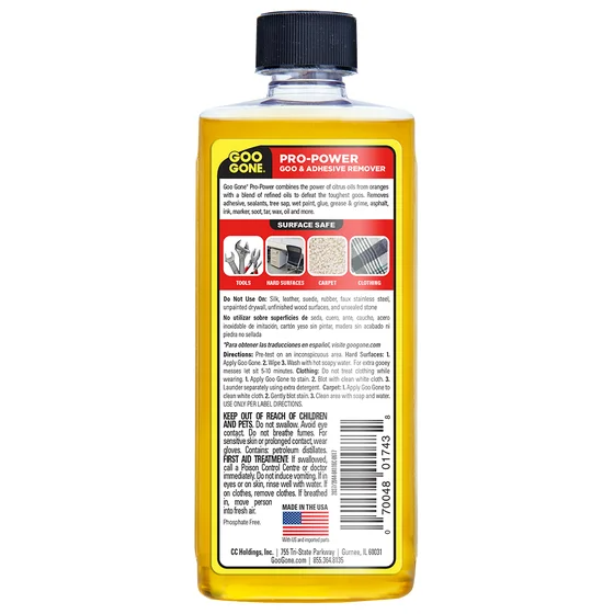 Goo Gone 8 oz Pro Power Adhesive Remover