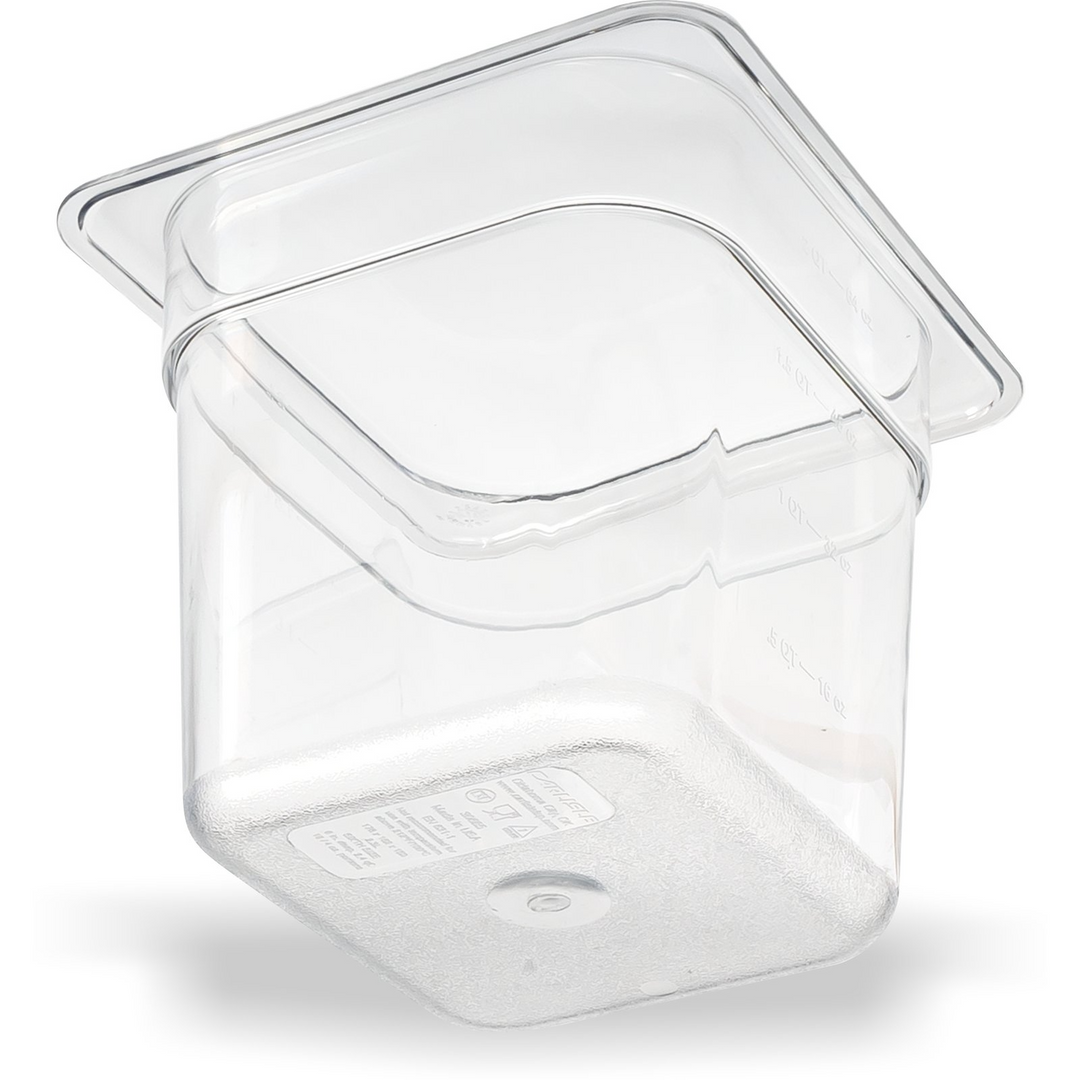 Carlisle StorPlus 3068507 1/6 Size Clear 6" Deep Insert Pan