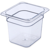 Carlisle StorPlus 3068507 1/6 Size Clear 6" Deep Insert Pan