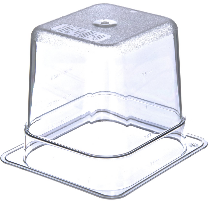 Carlisle StorPlus 3068507 1/6 Size Clear 6" Deep Insert Pan