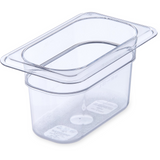 Carlisle StorPlus 3068707 1/9 Size Clear 4" Deep Insert Pan